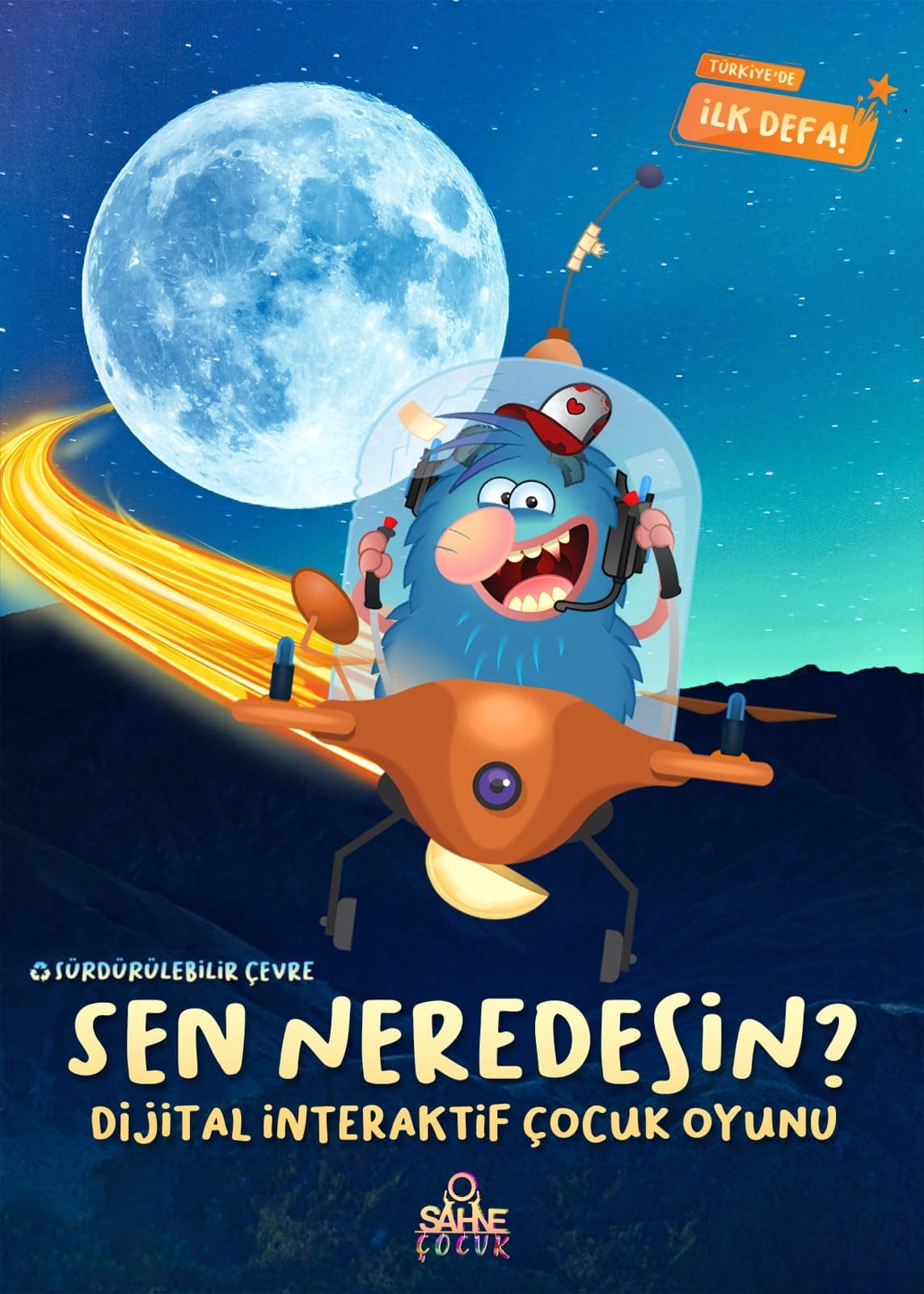'Sen' Neredesin? — dijital ve interaktif çocuk tiyatrosu serisi afişi